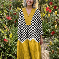 The Irregular Geometric Midi Dress