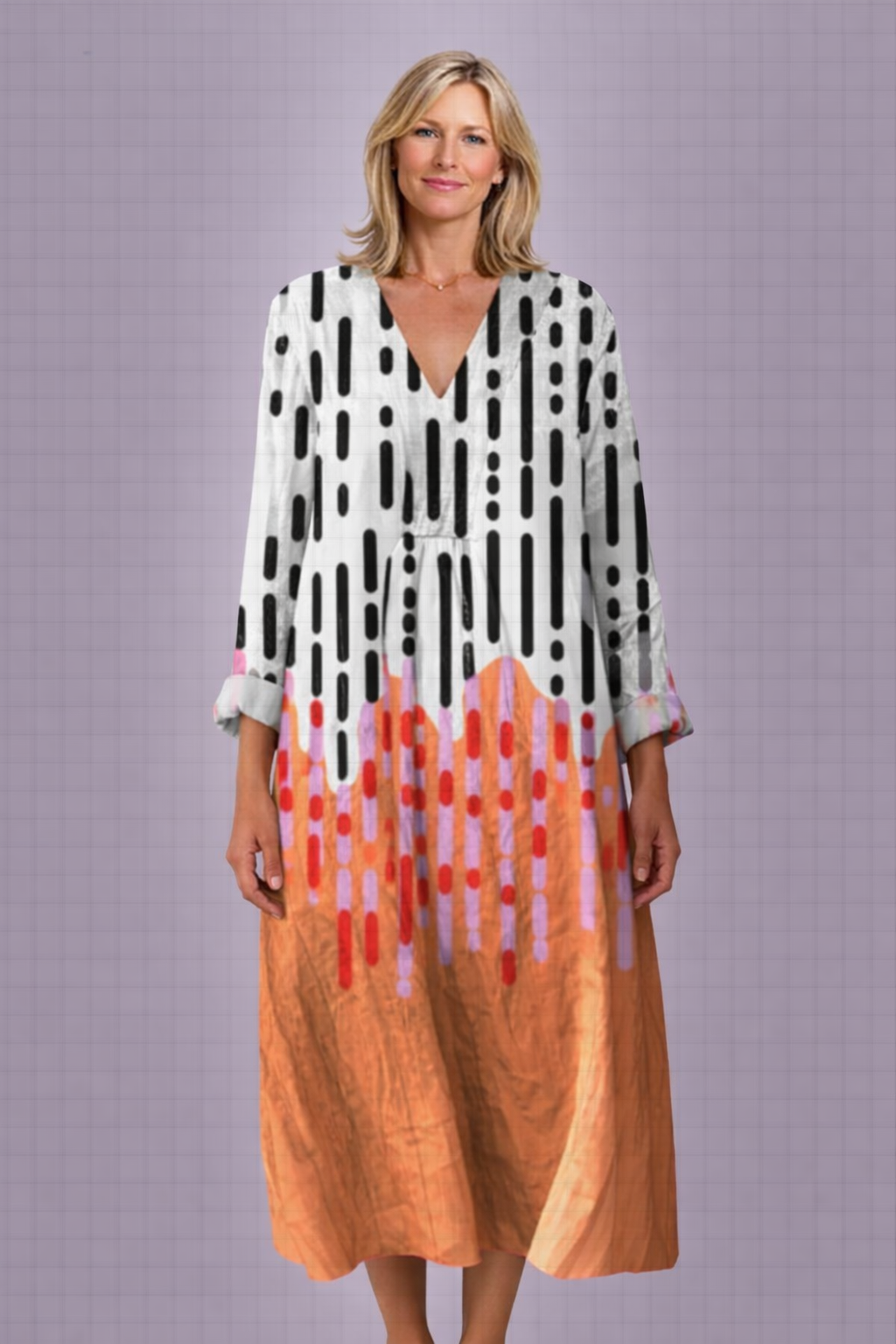 Avery Geometric Dress
