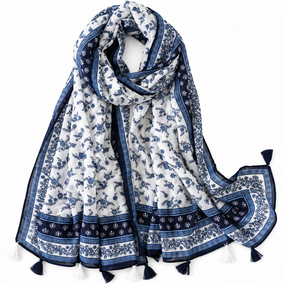 CLARA | THE PAISLEY TASSEL SCARF