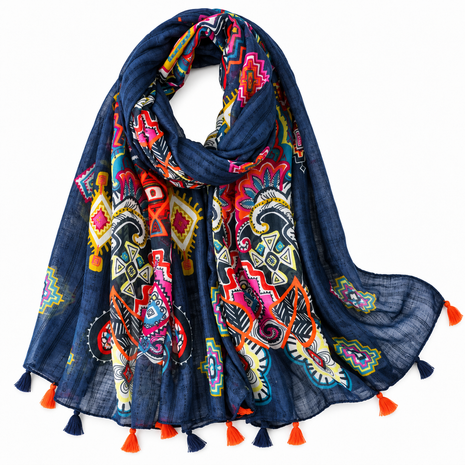 CLARA | THE PAISLEY TASSEL SCARF
