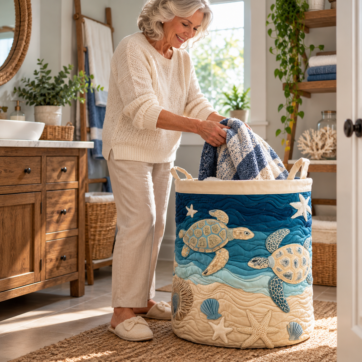 NATURE’S CHARM LAUNDRY BASKET