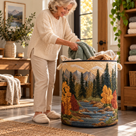 NATURE’S CHARM LAUNDRY BASKET