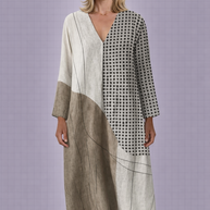The Harper Coastal Geometry Dress