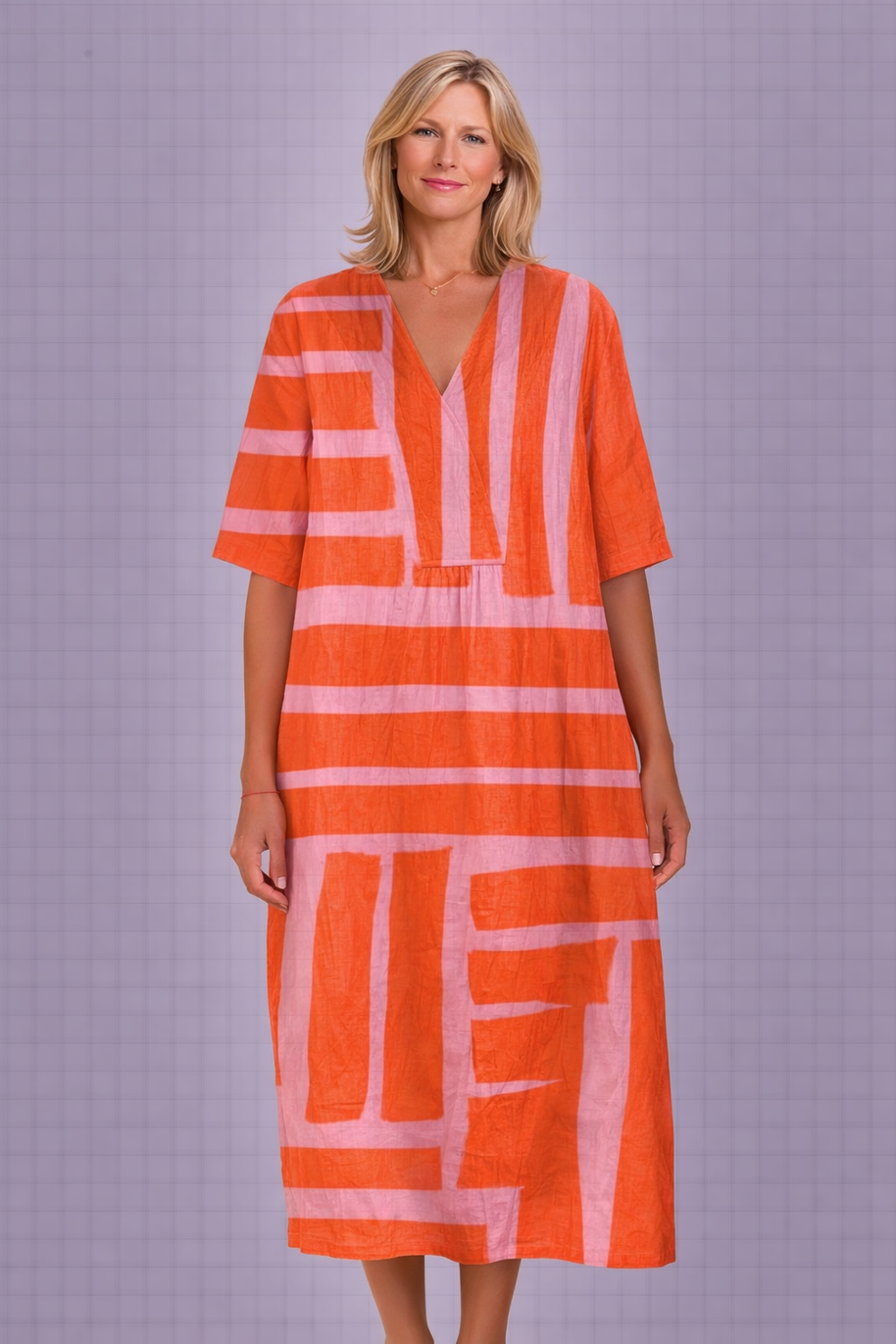 Coral Horizon Dress