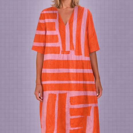 Coral Horizon Dress