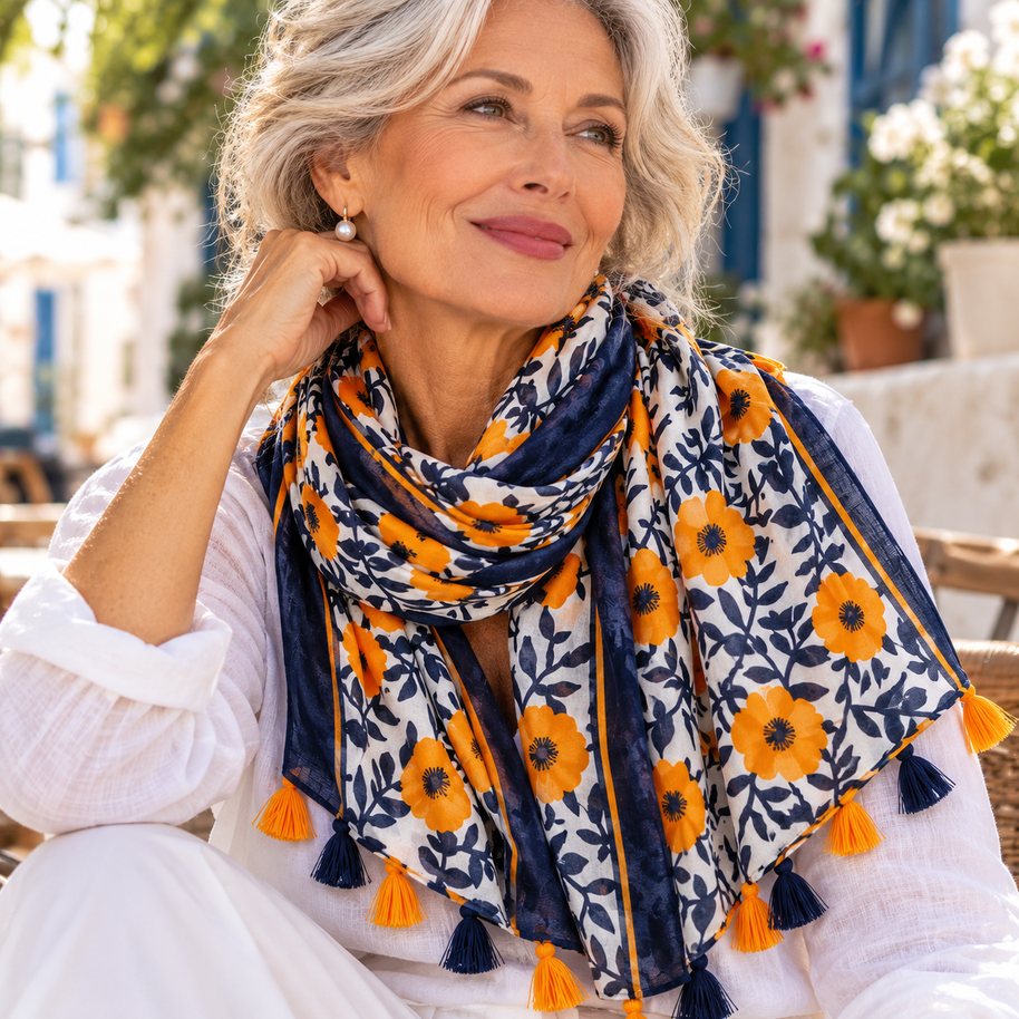CLARA | THE PAISLEY TASSEL SCARF