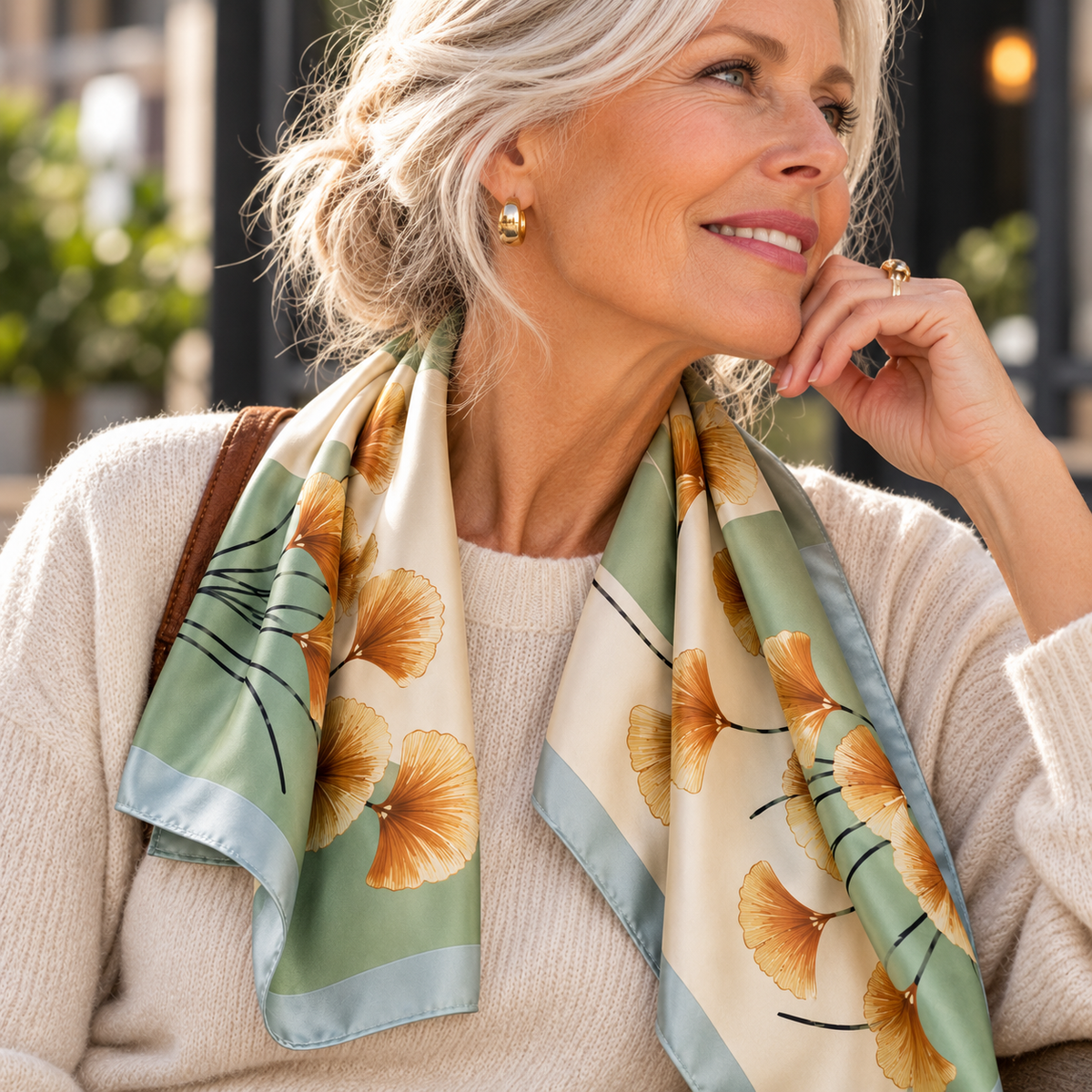 LOUISE | THE SATIN SCARF
