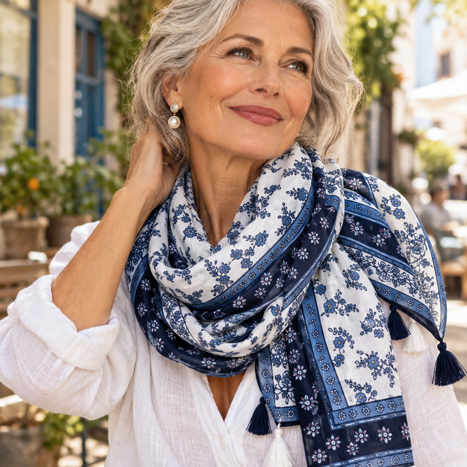 CLARA | THE PAISLEY TASSEL SCARF