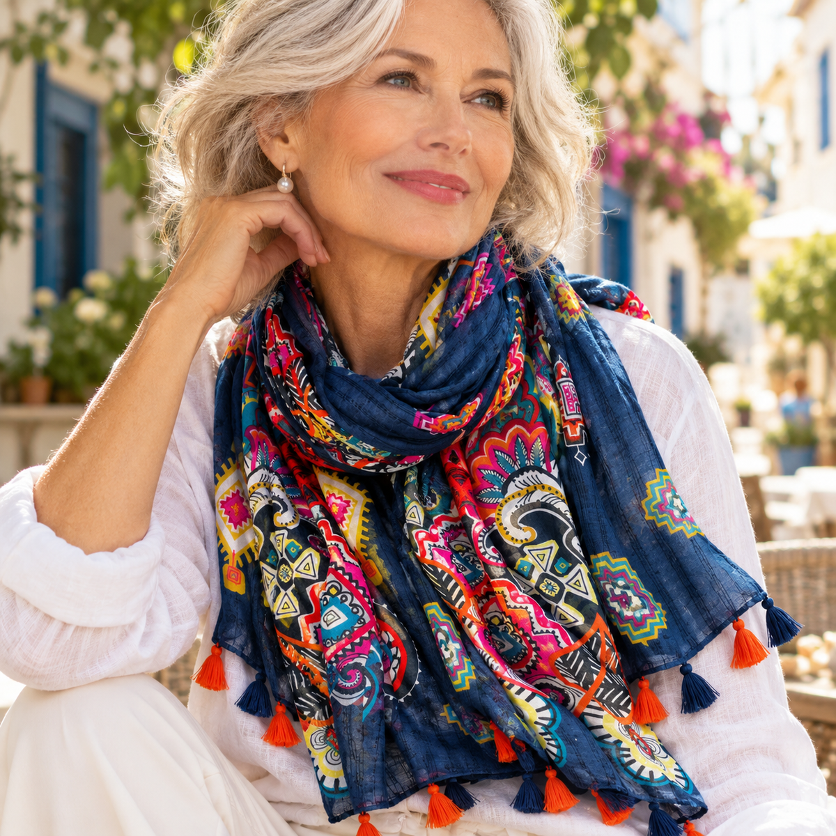 CLARA | THE PAISLEY TASSEL SCARF