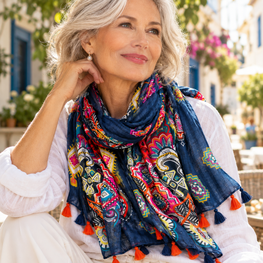 CLARA | THE PAISLEY TASSEL SCARF