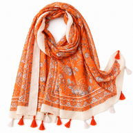 CLARA | THE PAISLEY TASSEL SCARF