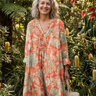 The Vintage Floral Midi Dress