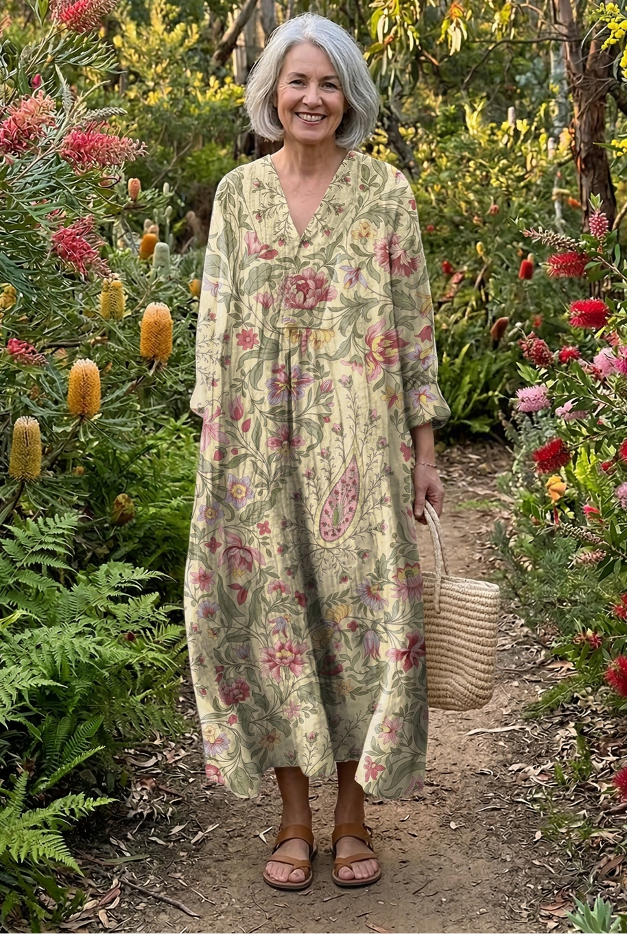 The Romantic Floral Midi Dress