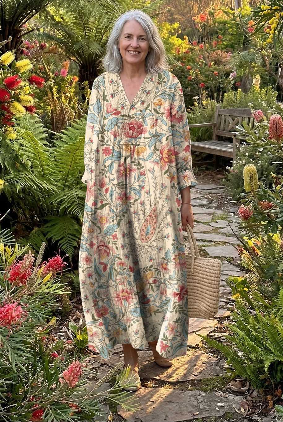 The Romantic Floral Midi Dress