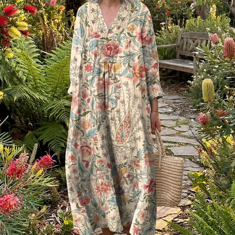 The Romantic Floral Midi Dress