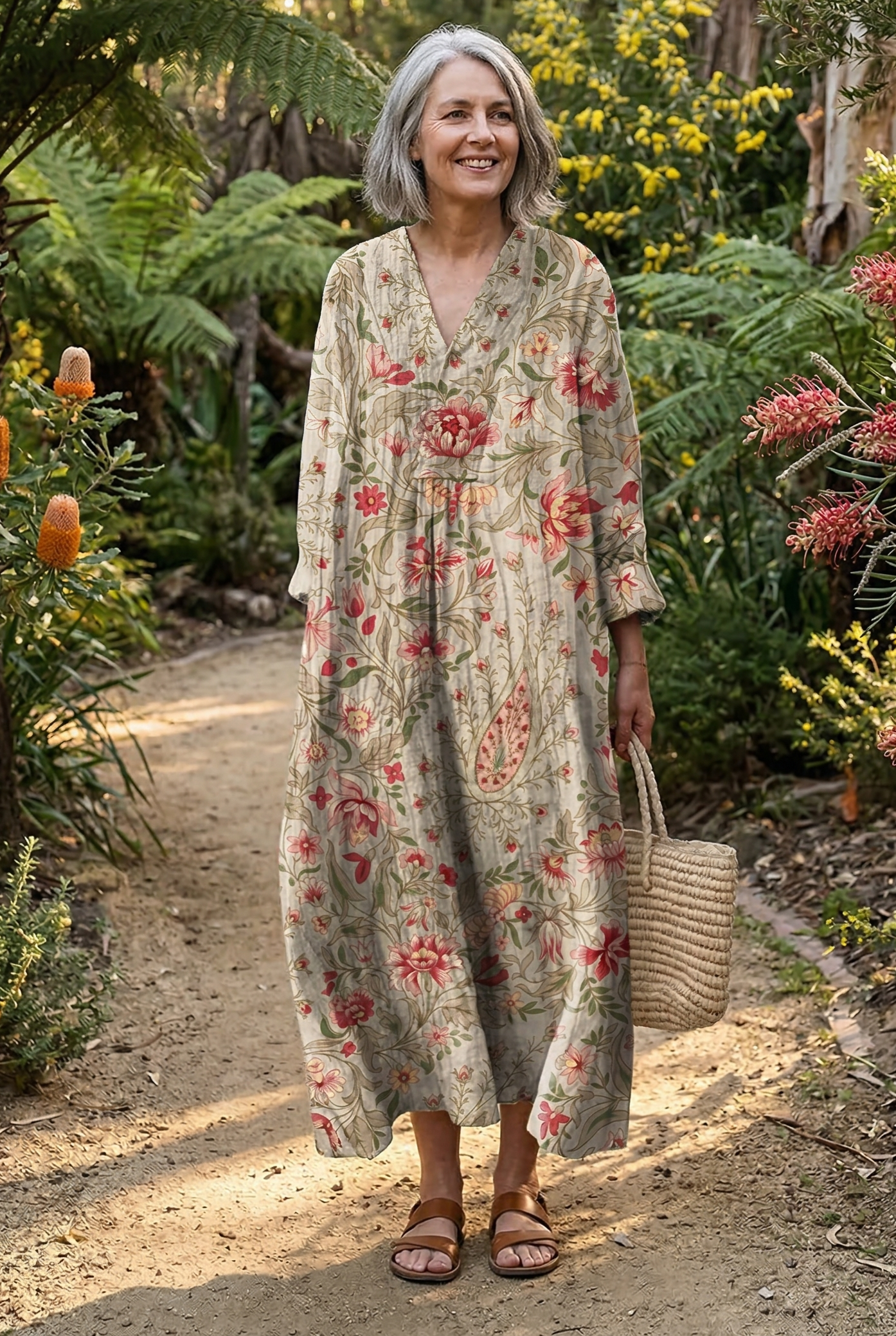 The Romantic Floral Midi Dress