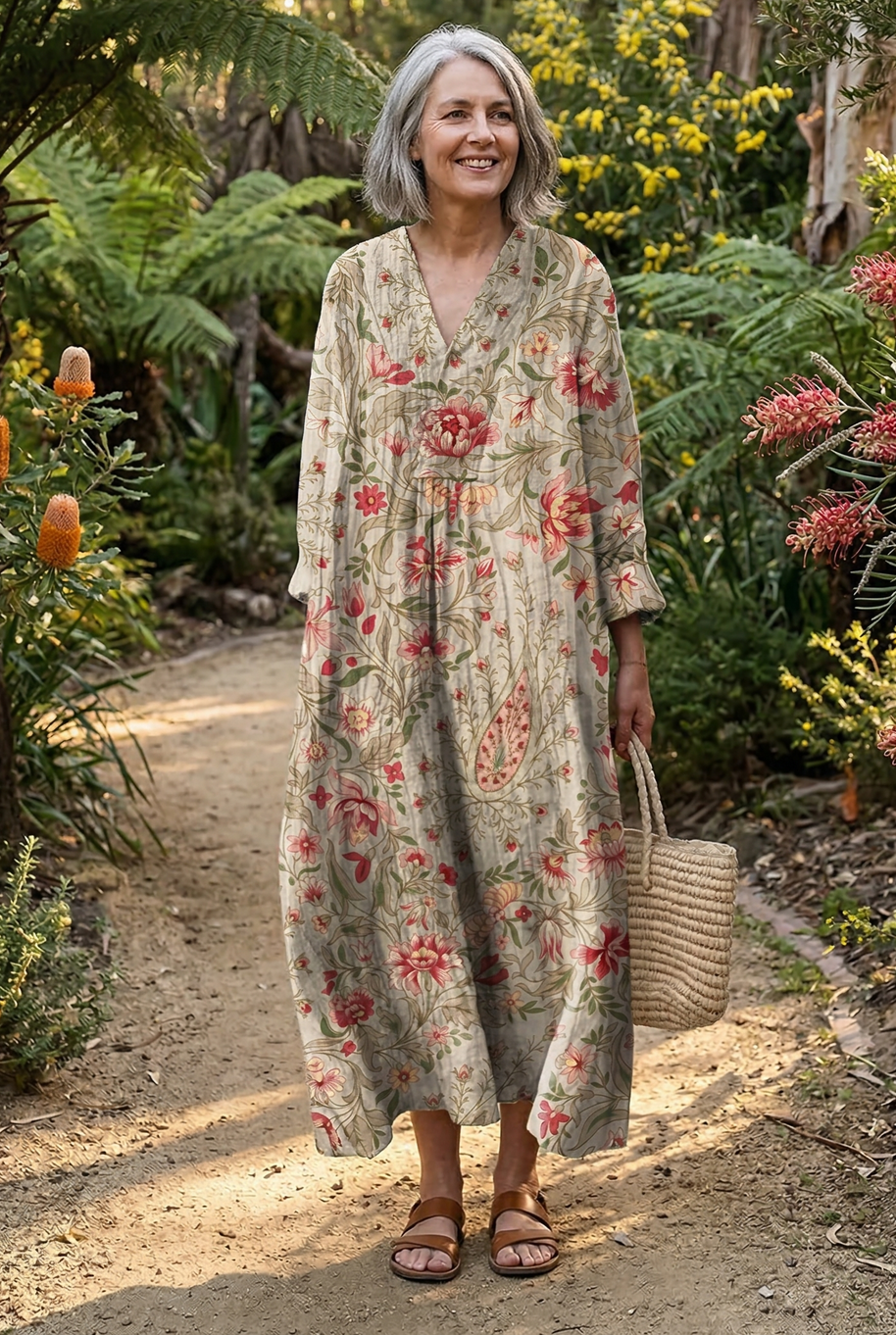 The Romantic Floral Midi Dress