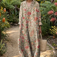 The Romantic Floral Midi Dress