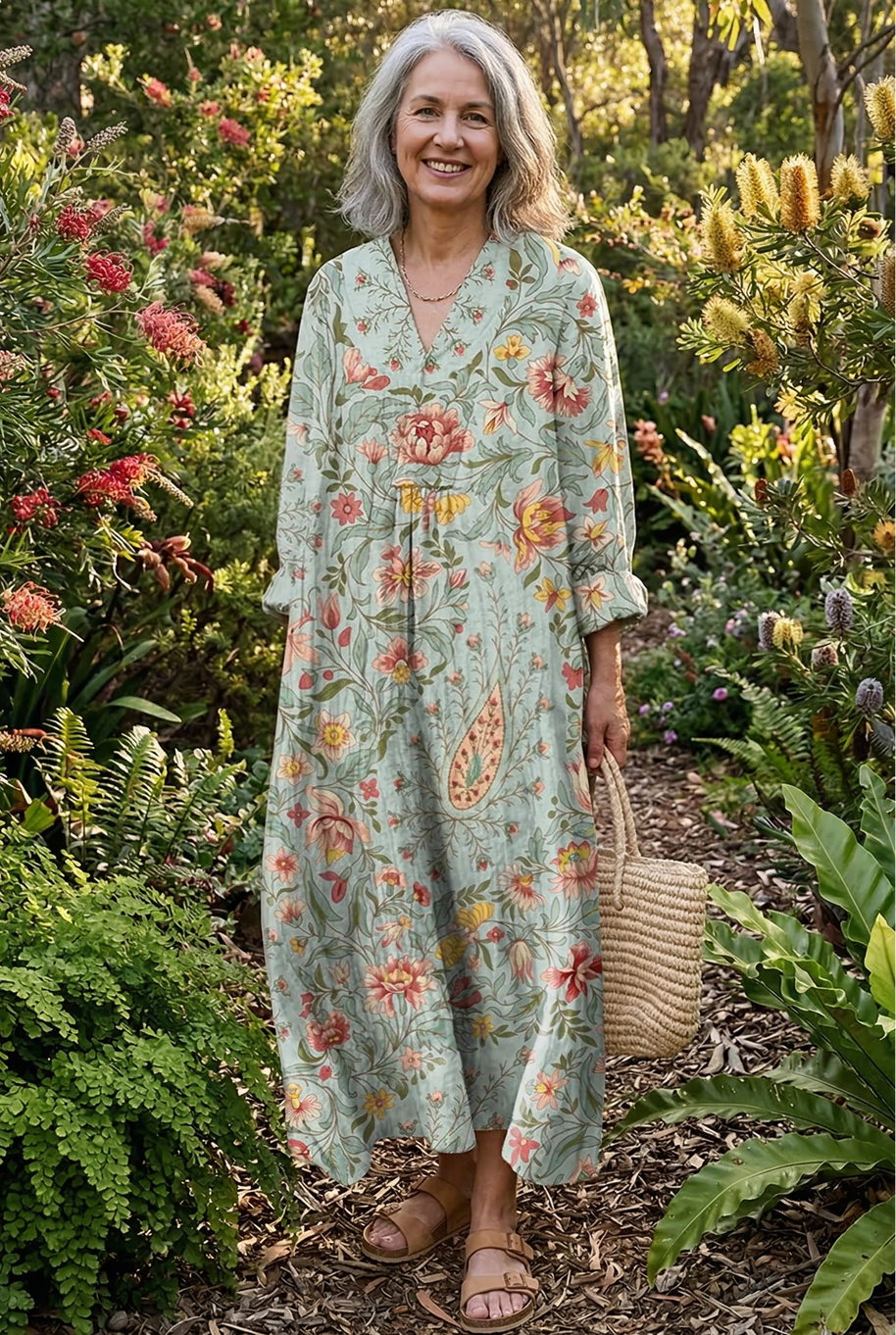 The Romantic Floral Midi Dress