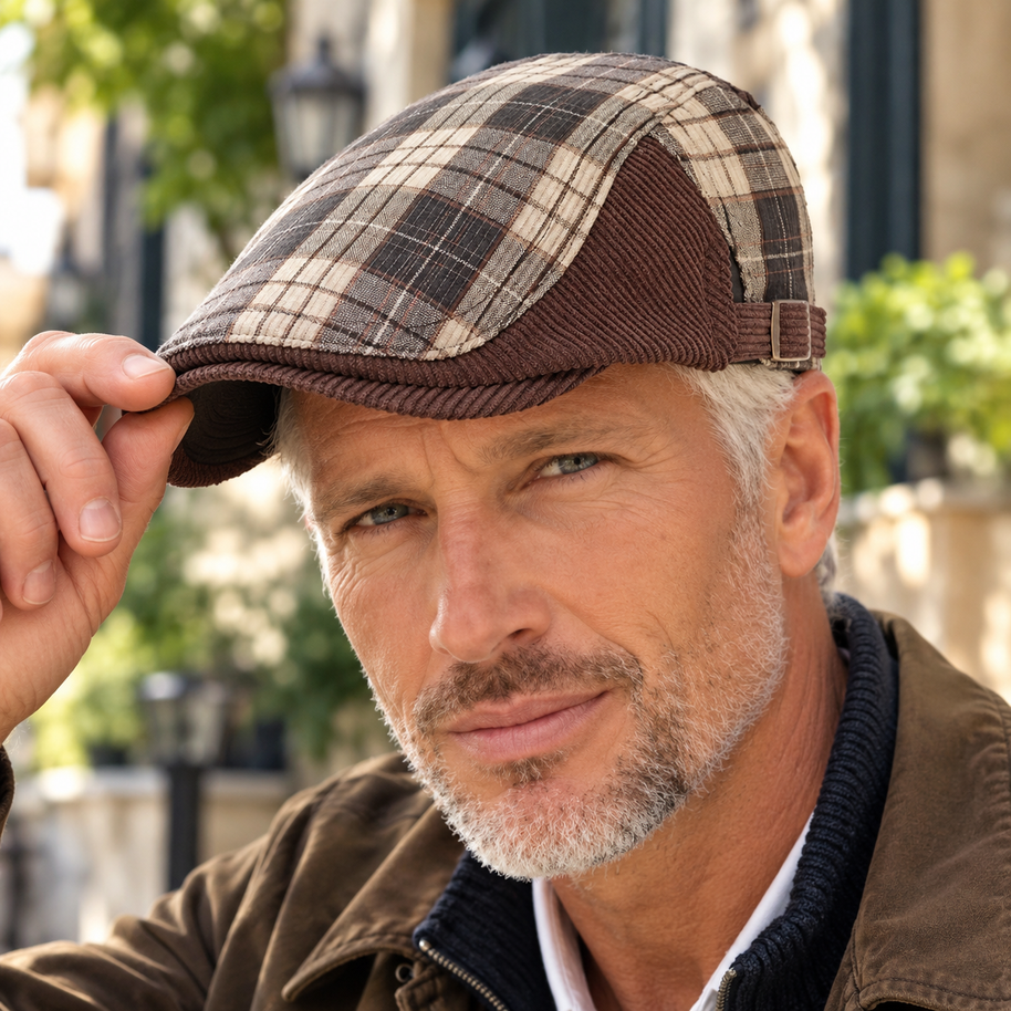 CECIL | THE CORDUROY PLAID CAP