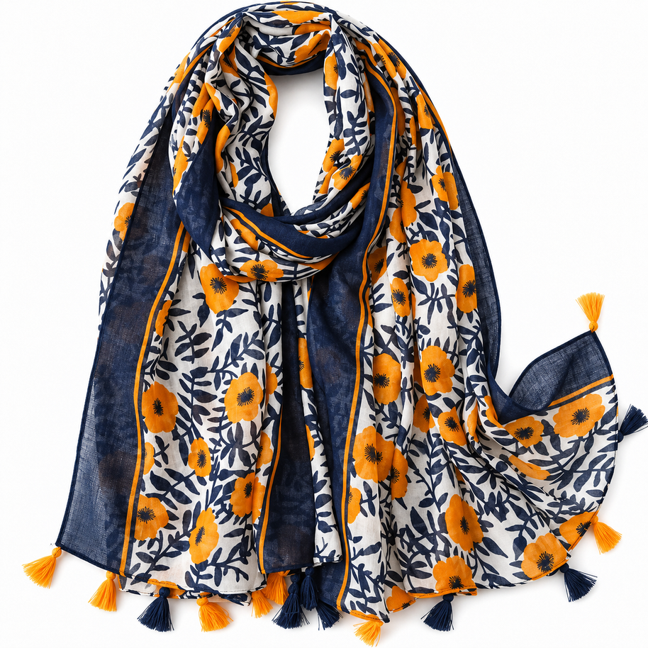 CLARA | THE PAISLEY TASSEL SCARF