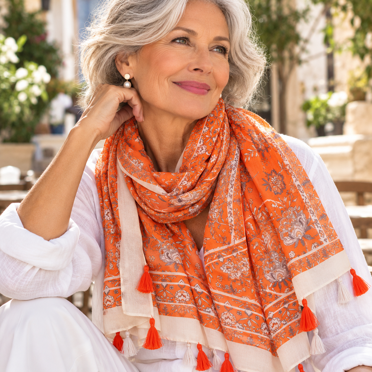 CLARA | THE PAISLEY TASSEL SCARF
