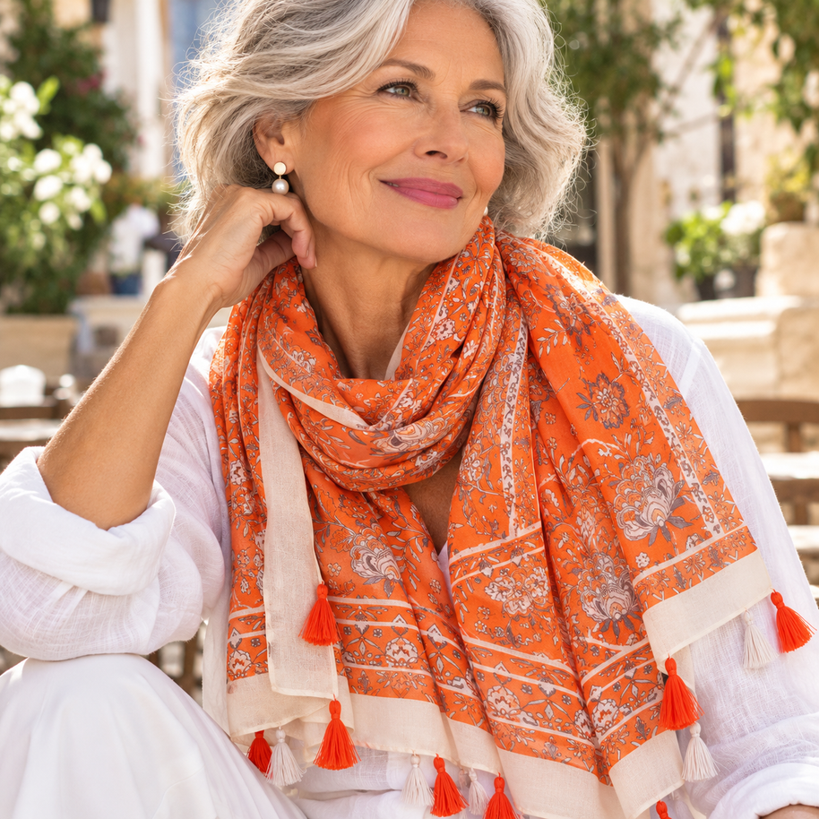 CLARA | THE PAISLEY TASSEL SCARF