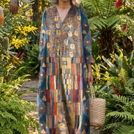 The Klimt Art Print Midi Dress